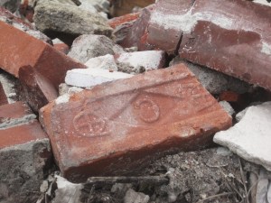 Cook brick on the rubble heap